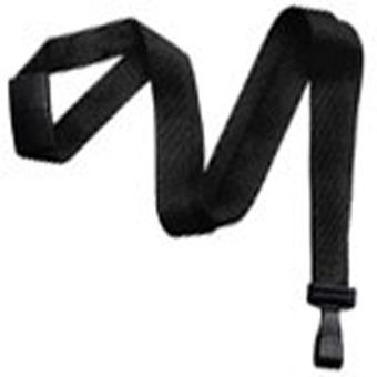 BRADY PEOPLE ID, LANYARD STANDARD, EARTH-FRIENDLY BAMBOO, BLACK, 5/8